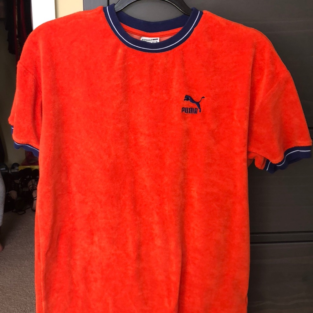 Orange puma shirt